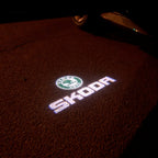 SKODA LOGO PROJECTOT LIGHTS Nr.14 (quantità 1 = 2 Logo Film / 2 luci porta)