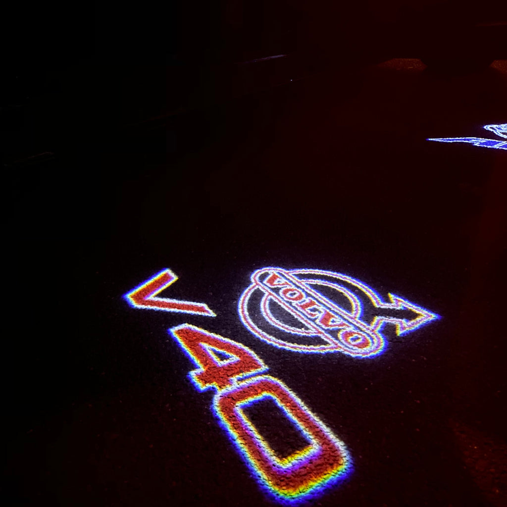 Volvo LOGO PROJECROTR LIGHTS Nr.92 (Menge 1 = 2 Logo Film / 2 Türleuchten)