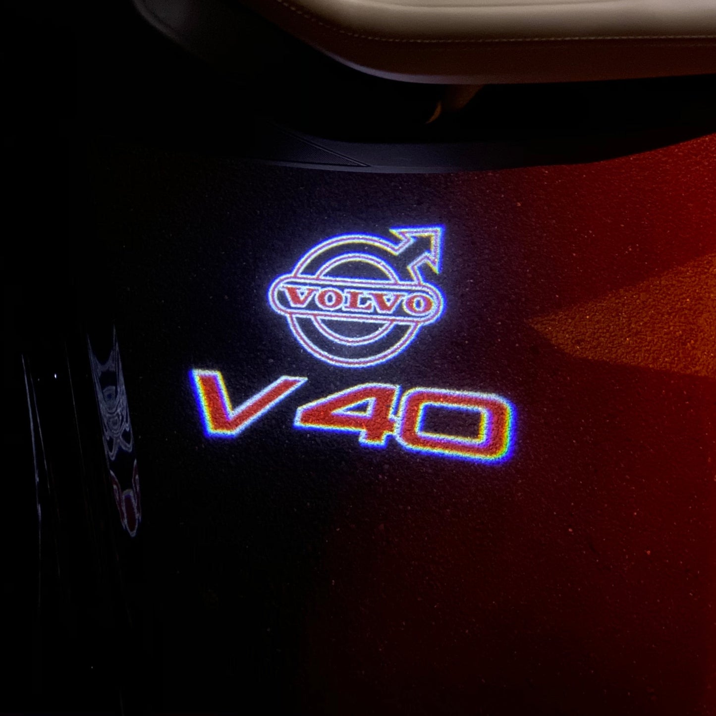 LUCES DEL PROYECTOR DEL LOGOTIPO Volvo Nr.92 (cantidad 1 = 2 Película de logotipo / 2 luces de puerta)