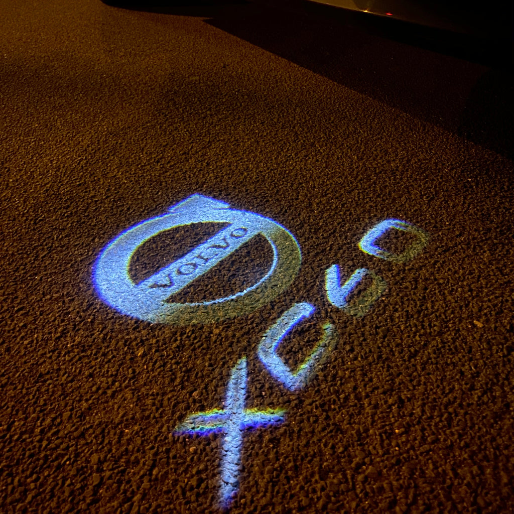 LUCI PROIETTORI LOGO Volvo Nr.106 (quantità 1 = 2 Logo Film / 2 luci porta)