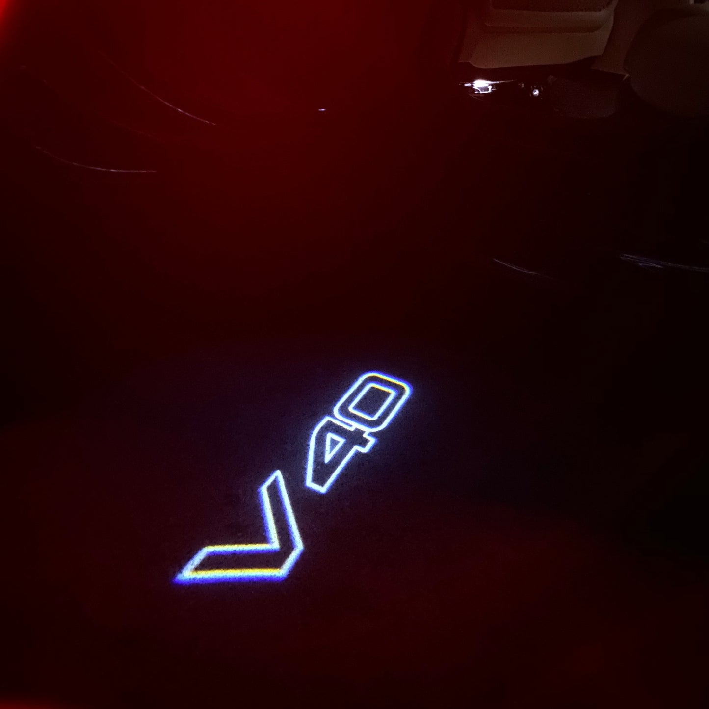 LUCES DEL PROYECTOR DEL LOGOTIPO Volvo Nr.91 (cantidad 1 = 2 Película de logotipo / 2 luces de puerta)