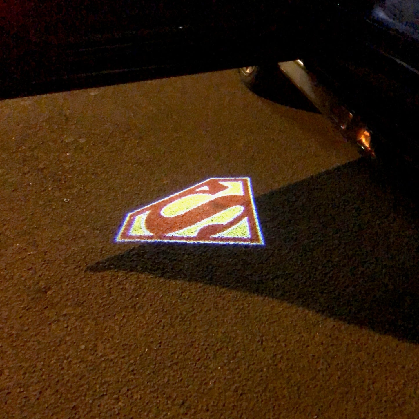 Super Man Logo Nr.241 (cantidad 1 = 2 películas con logo / 2 luces de puerta）