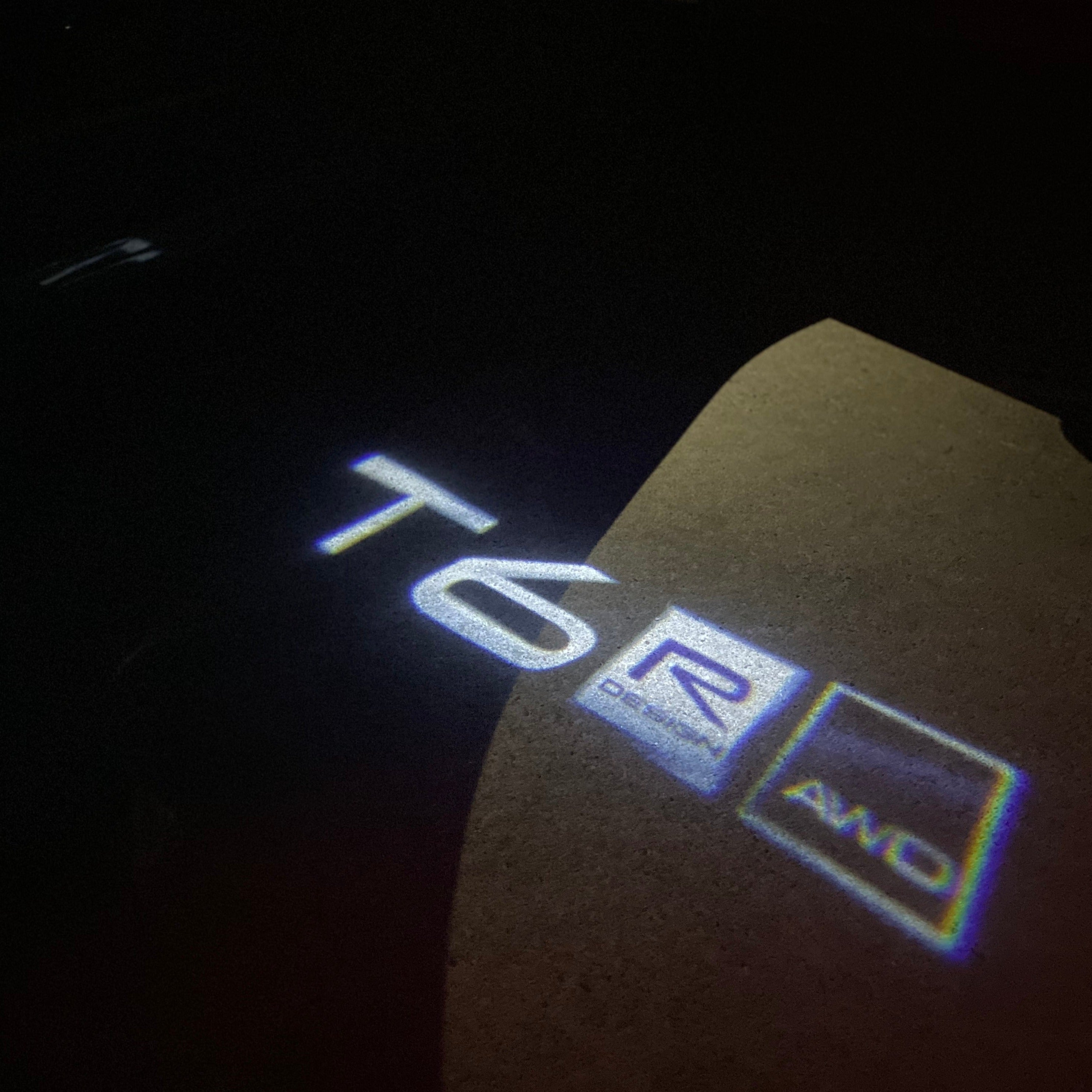 LUCES DE PROYECTOR DEL LOGOTIPO Volvo Nr.96 (cantidad 1 = 2 Película de logotipo / 2 luces de puerta)