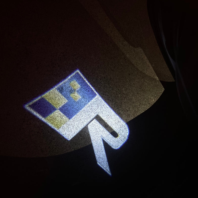 Volvo LOGO PROJECROTR LIGHTS Nr.111 (الكمية 1 = 2 شعار فيلم / 2 أضواء باب)