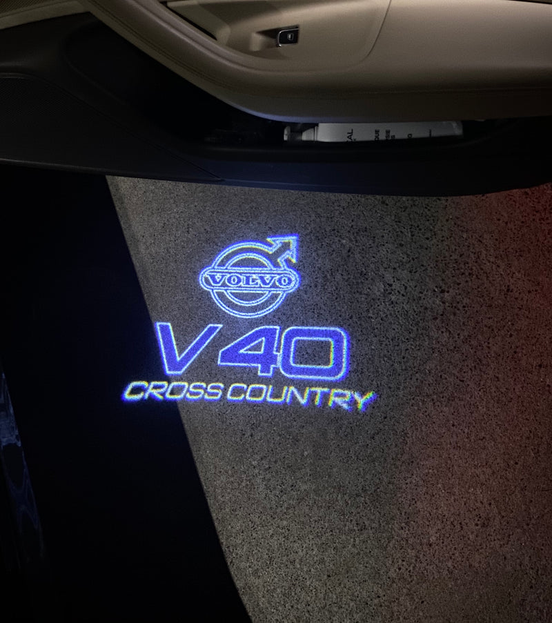 Volvo V 40 LOGO PROJECROTR LIGHTS Nr.101 (quantity  1 =  2 Logo Film /  2 door lights)