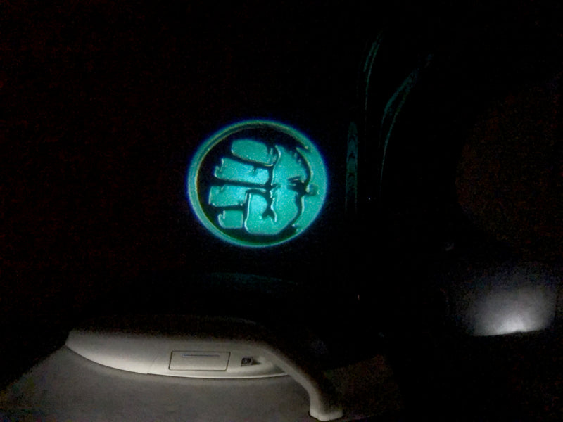 Hulk Logo Nr.212 (cantidad 1 = 2 películas logo /2 luces de puerta)
