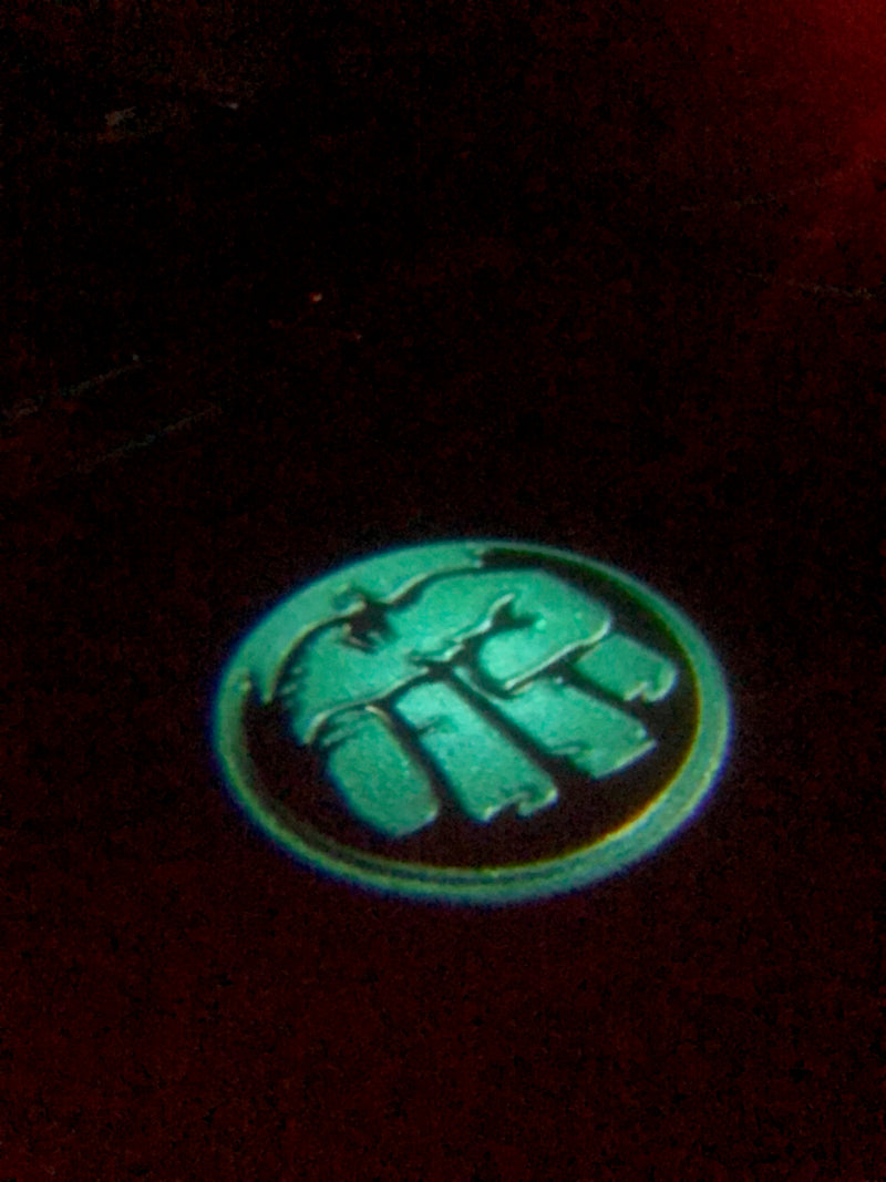 HULK Logo Nr.212 (quantità 1 = 2 Logo Films / 2 luci porta）