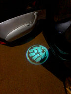 HULK Logo Nr.212 (Menge 1 = 2 Logofolien /2 Türleuchten)