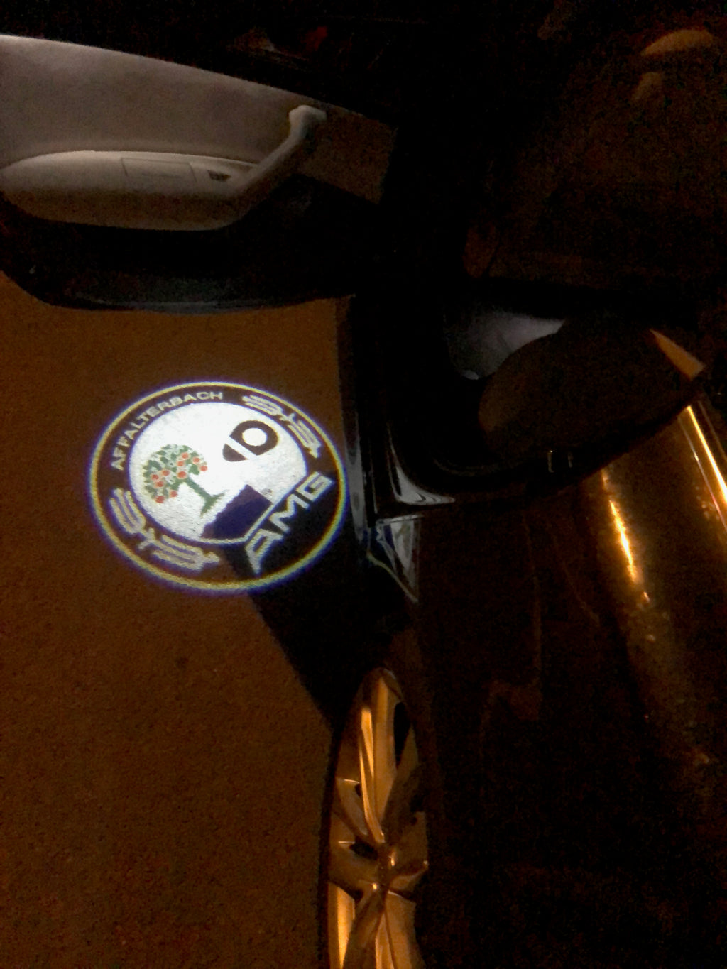 MERCEDES BENZ AMG LOGO PROJECTOT LIGHTS Nr.30 (Menge 1 = 1 Sets/2 Türleuchten)