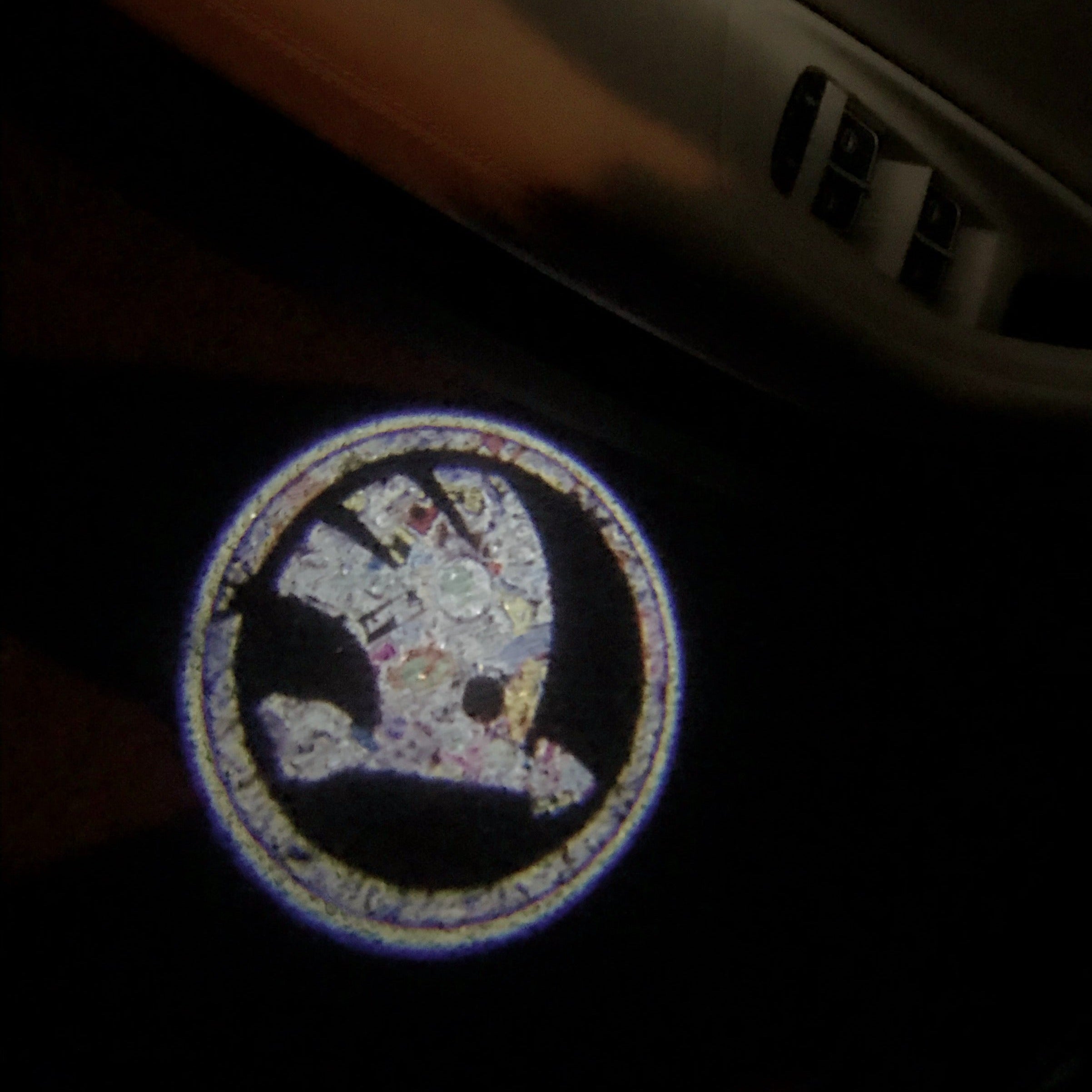 SKODA ORIGINAL LOGO PROJECTOT LIGHTS Nr.03 (quantity  1 =  2 Logo Film /  2 door lights)