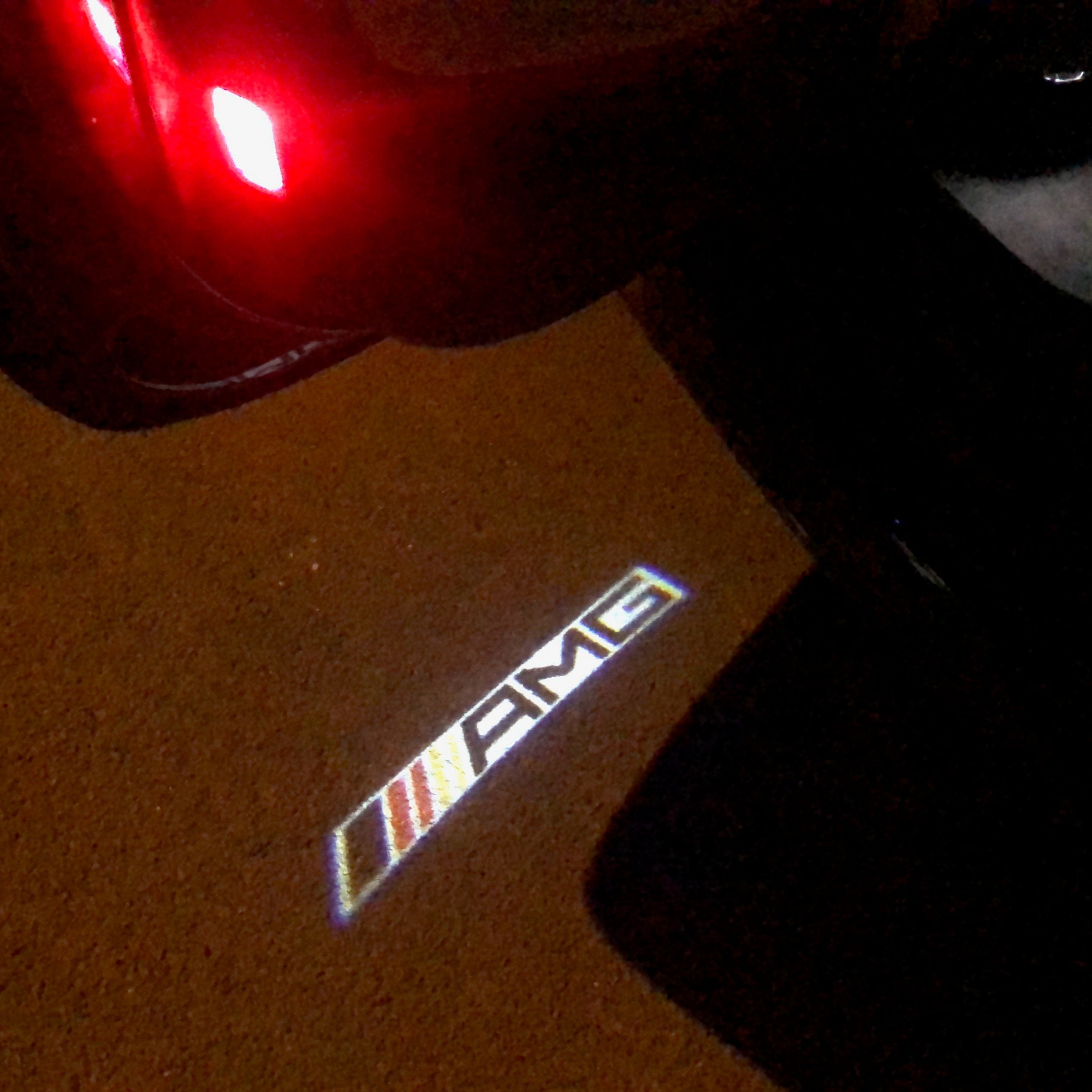 MERCEDES BENZ AMG LOGO PROJECTOT LIGHTS Nr.16 (Menge 1 = 1 Sätze/2 Türleuchten)