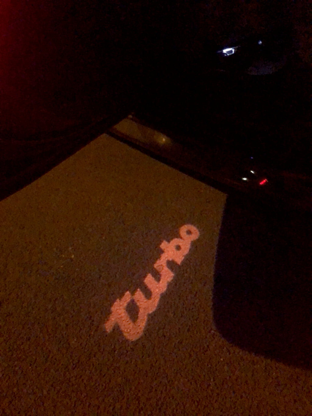 LUCES DE PROYECTOR LOGO MERCEDES BENZ TURBO Nr.25 (cantidad 1 = 1 juegos / 2 luces de puerta)