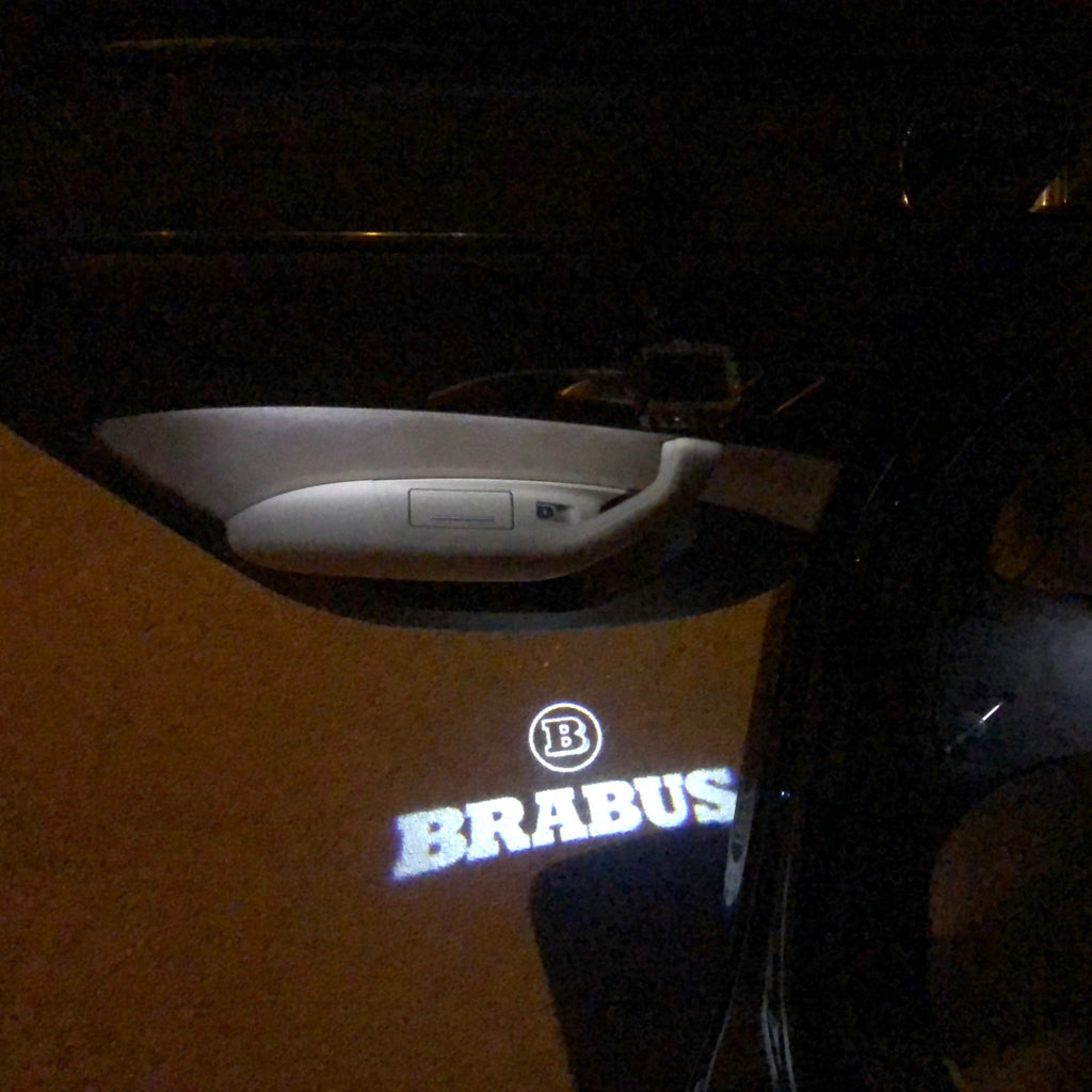 MERCEDES BENZ BRABUS LOGO PROJECTOT LIGHTS Nr.24 (quantité 1 = 1 ensemble/2 feux de porte)