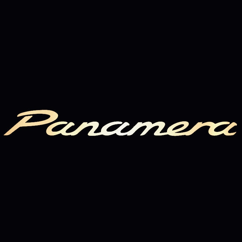 PORSCHE Panamera LOGO PROJECTOT LIGHTS Nr.35 (quantity  1 =  2 Logo Film /  2 door lights)