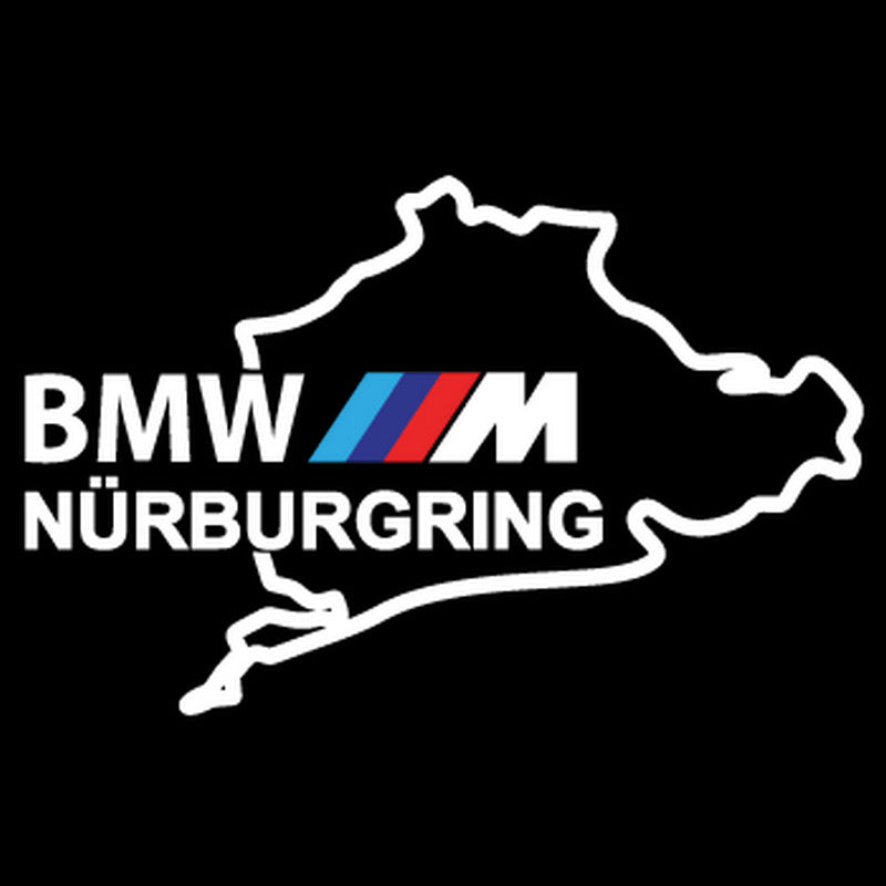 LUCI PROIETTORI CON LOGO BMW NÜRBURGRING Nr.08 (quantità 1 = 1 set / 2 luci porta)