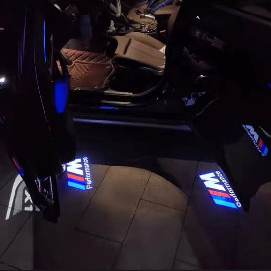 BMW M PERFORMACE  LOGO PROJECTOT LIGHTS Nr.10 (quantity 1 = 1 sets/2 door lights)