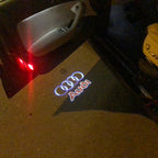 AUDI LOGO PROJECTOT LIGHTS Nr.18 (quantité 1 = 2 Logo Films /2 feux de porte)