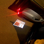 LUCI PROIETTORI LOGO AUDI Nr.149 (quantità 1 = 2 Pellicole Logo / 2 luci porta)