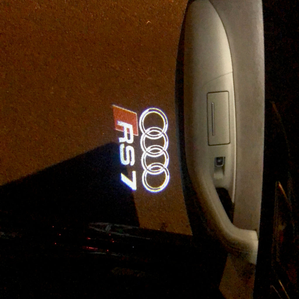 AUDI LOGO PROJECTOT LIGHTS Nr.138 (quantità 1 = 2 Logo Film /2 porta luci)