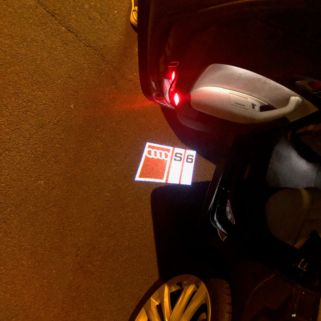 AUDI LOGO PROJECT LIGHTS Nr.150 (quantità 1= 2 Logo Films /2 porta luci）