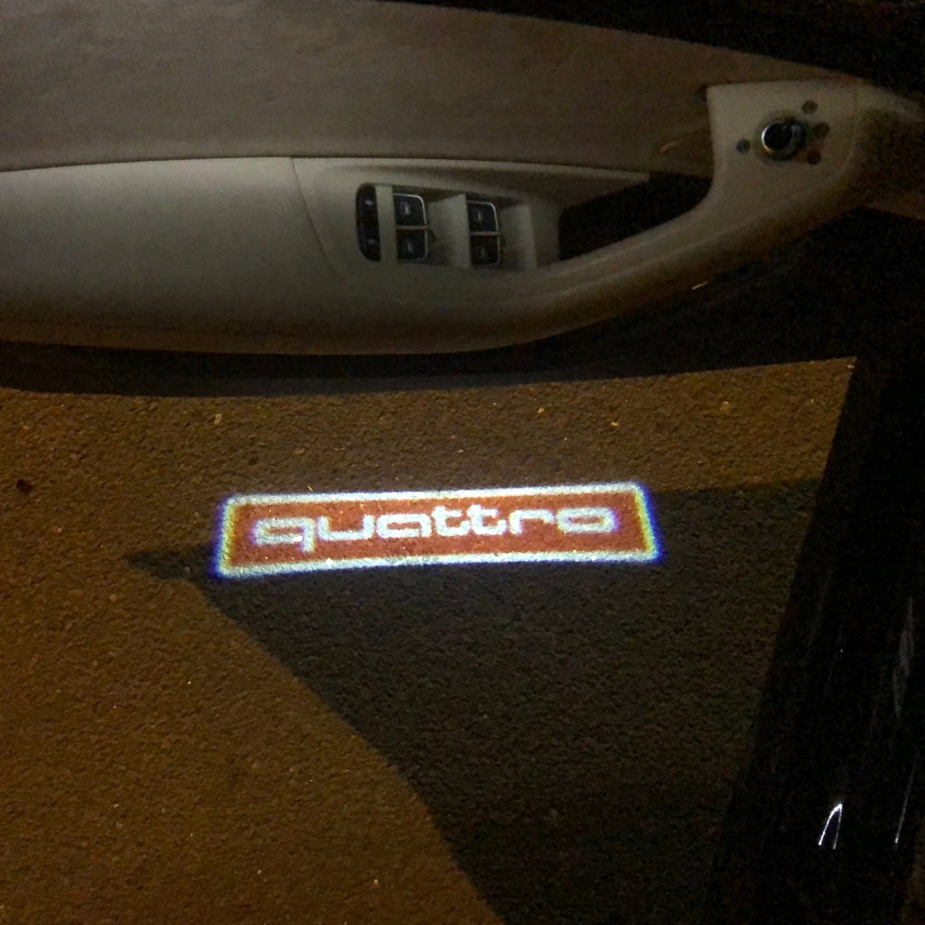 LUCI AUDI LOGO PROJECTOT Nr.83 (quantità 1 = 2 Pellicole Logo / 2 luci porta）