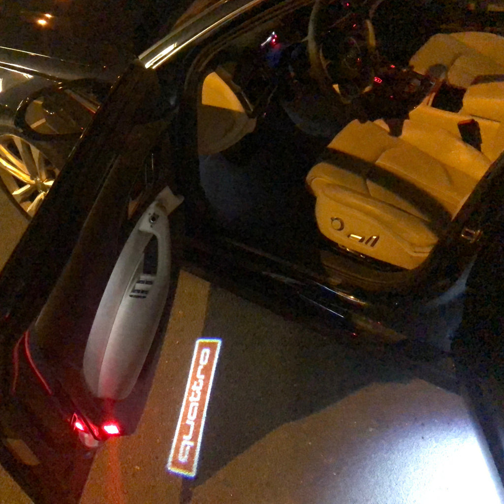 LUCI AUDI LOGO PROJECTOT Nr.83 (quantità 1 = 2 Pellicole Logo / 2 luci porta）