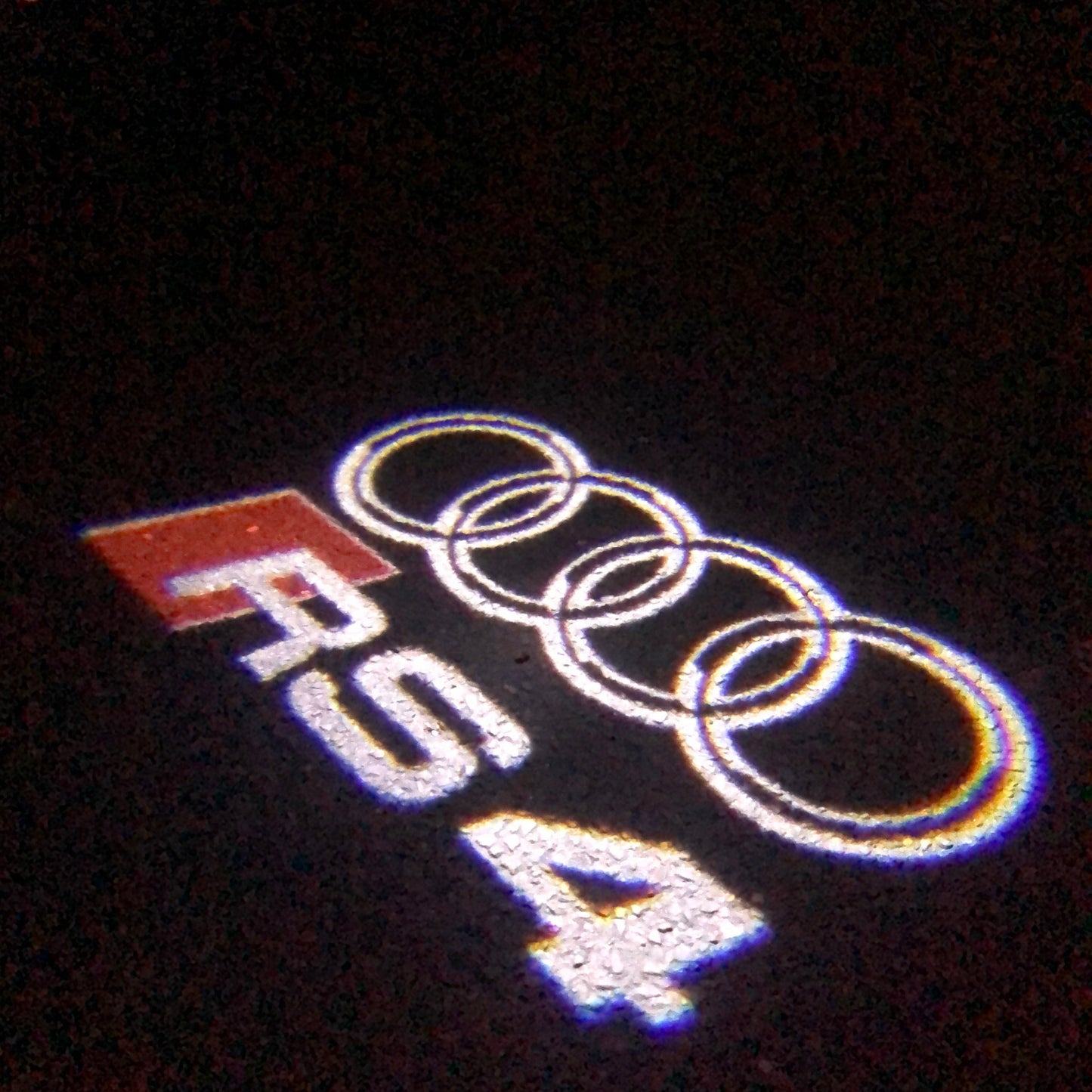 AUDI LOGO PROJECTOT LIGHTS Nr.130 (quantità 1 = 2 Logo Films /2 luci porta)