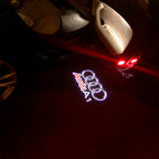AUDI  A1 LOGO PROJECTOT LIGHTS Nr.125  (quantity 1 = 2 Logo Films /2 door lights）