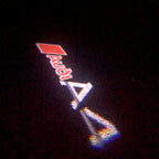 AUDI LOGO PROJECTOT LIGHTS Nr.39 (Menge 1 = 2 Logofolien /2 Türleuchten)