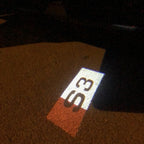 AUDI LOGO PROJECTOT LIGHTS Nr.129 (الكمية 1 = 2 شعار الأفلام / 2 أضواء الباب)