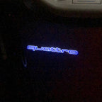 AUDI QUATTRO LOGO PROJECTOT LIGHTS Nr.97  (quantity 1 = 2 Logo Films /2 door lights）
