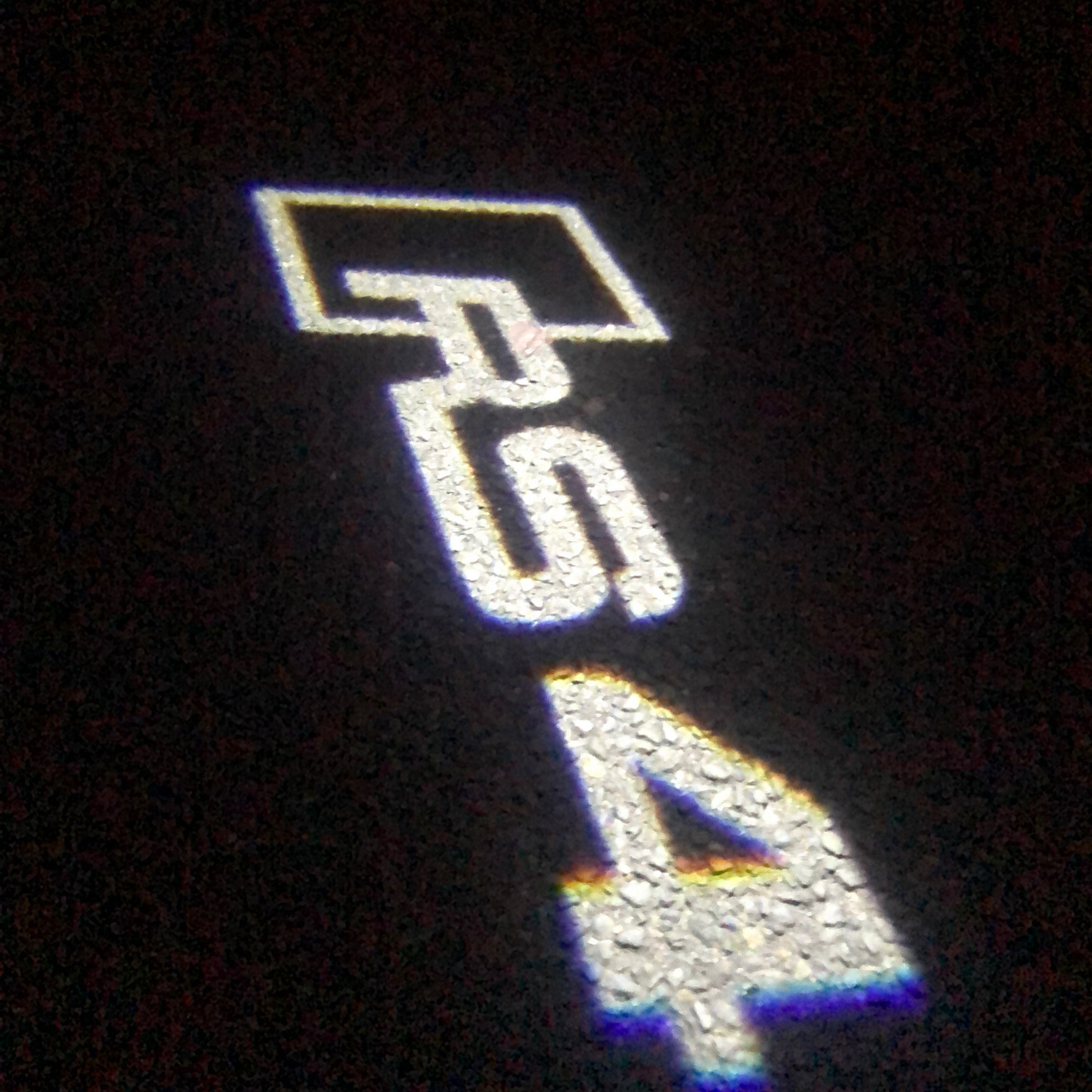 AUDI LOGO PROJECTOT LIGHTS Nr.118 (quantité 1 = 2 Logo Films /2 feux de porte)