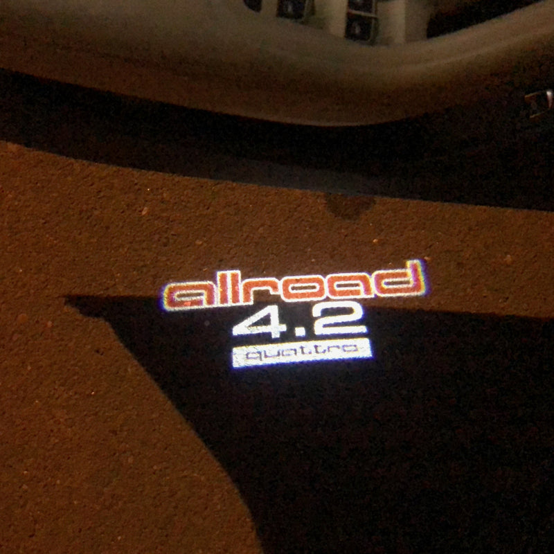 Feu de projection du logo Audi no 253 (qty.1 = 2 films de logo / 2 feux de porte)