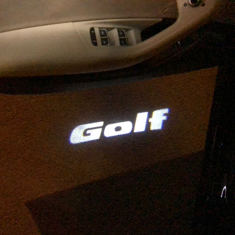 Volkswagen Door lights GOLF Logo Nr.46 (quantité 1 = 2 Logo Films /2 feux de porte)
