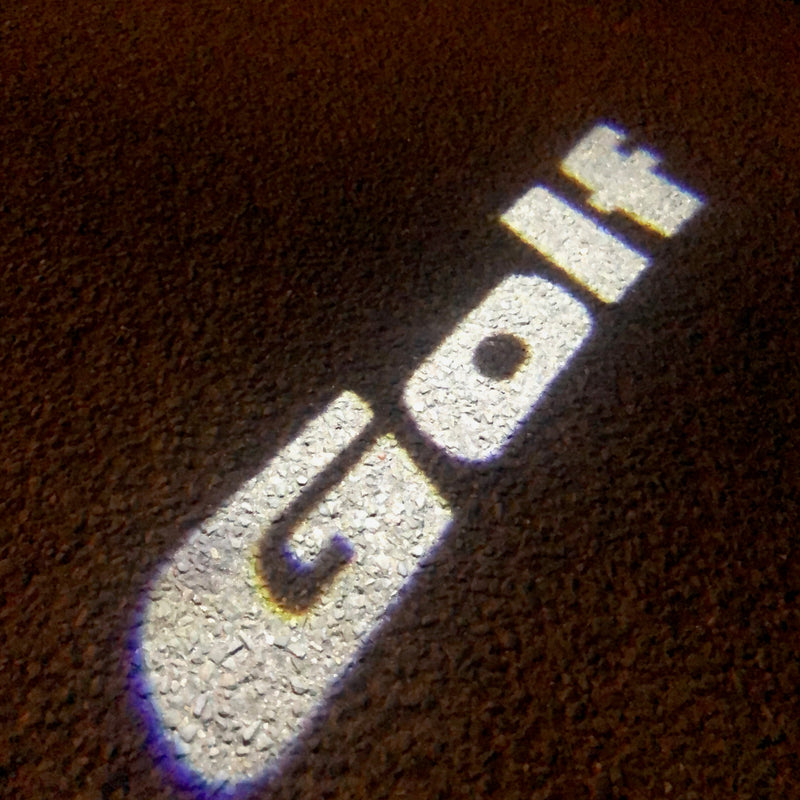 Volkswagen Door lights GOLF Logo  Nr.46   (quantity 1 = 2 Logo Films /2 door lights）
