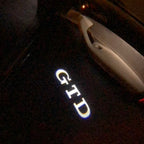 Volkswagen Türleuchten GTD Logo Nr. 30 (Menge 1 = 2 Logo-Folie / 2 Türleuchten)