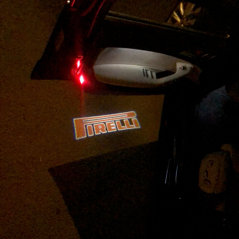 Volkswagen Door lights PIRELLI Logo  Nr. 27   (quantity 1 = 2 Logo Films /2 door lights）