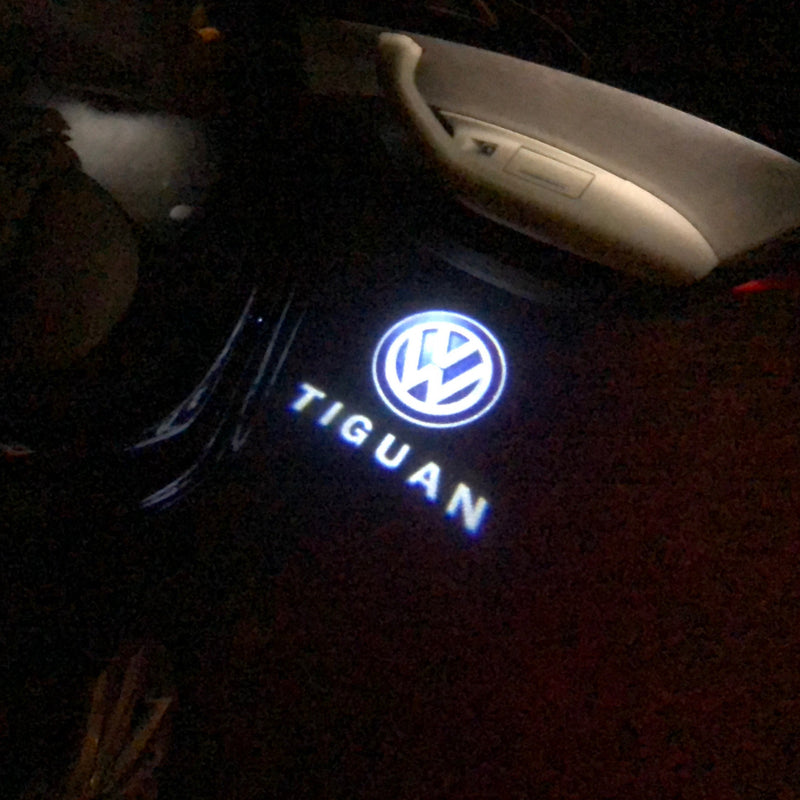 Volkswagen Door lights TIGUAN  Logo  Nr.84   (quantity 1 = 2 Logo Films /2 door lights）