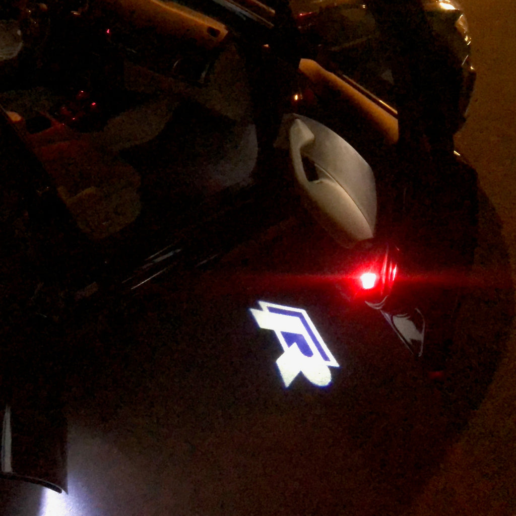 أضواء أبواب فولكس فاجن R LINE Logo Nr. 51 (الكمية 1 = 2 Logo Films / 2 Door Lights）
