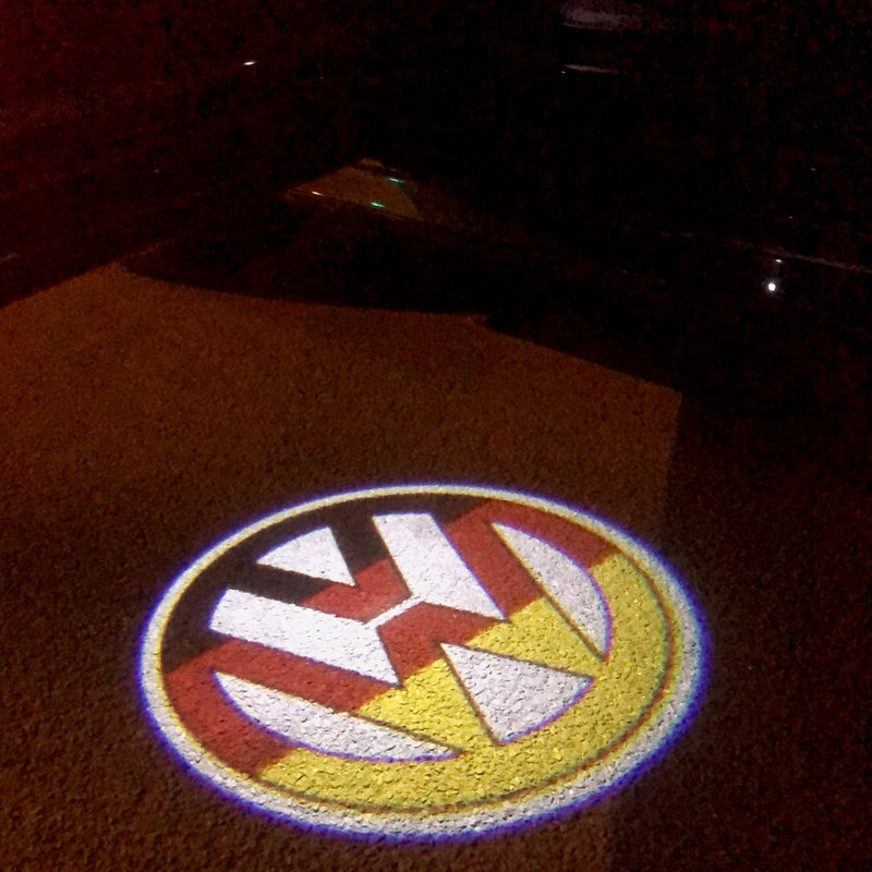 Volkswagen Door lights Logo Nr. 07 (quantité 1 = 2 logo film / 2 feux de porte)