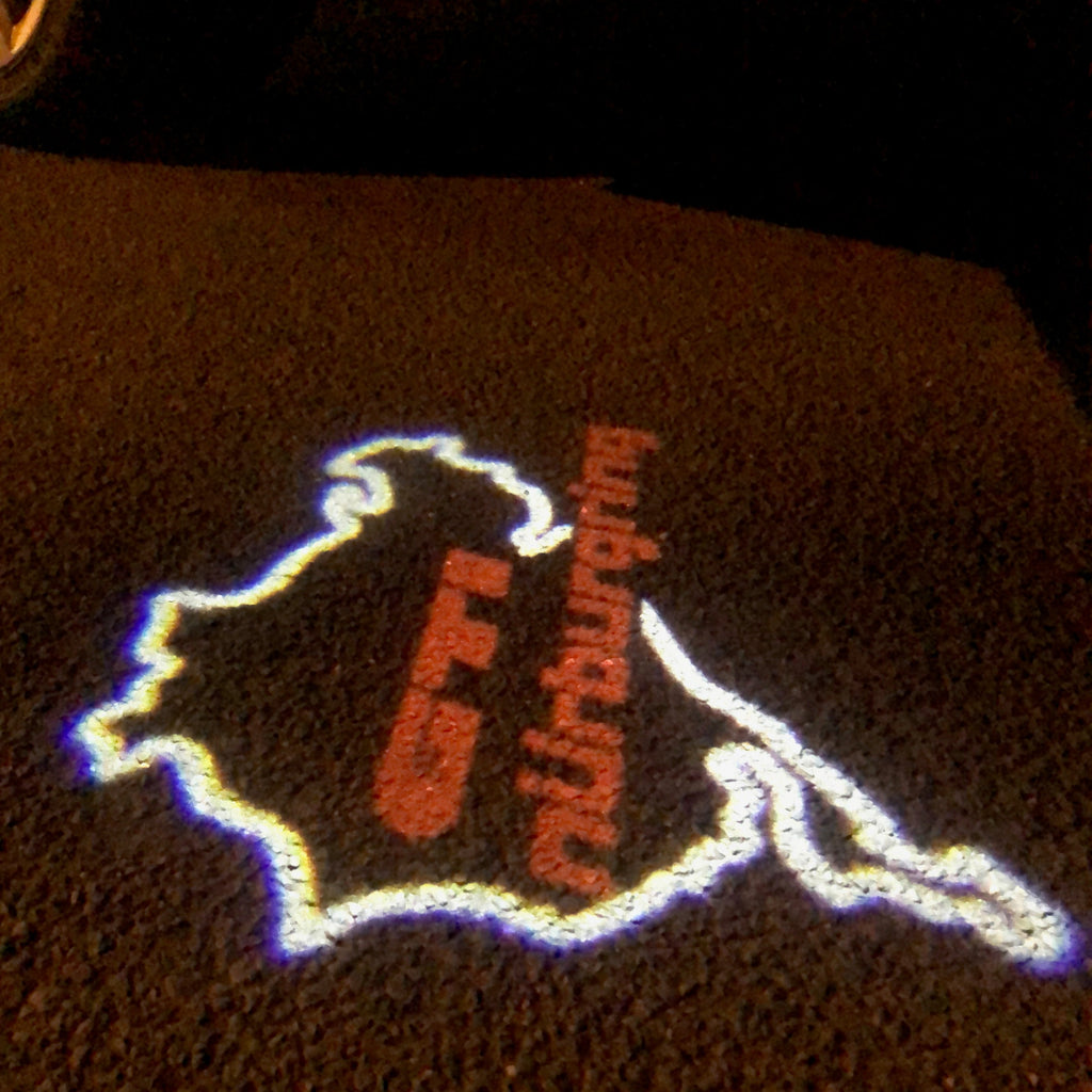 Volkswagen Türleuchten GTI NÜRBURGRING Logo (Menge 1 = 2 Logofolien /2 von Leuchten)Nr. 59