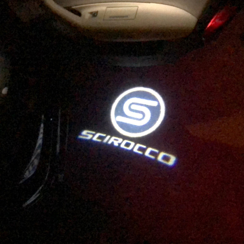 Volkswagen Door lights SCIROCCO  Logo  Nr. 87   (quantity 1 = 2 Logo Films /2 door lights）