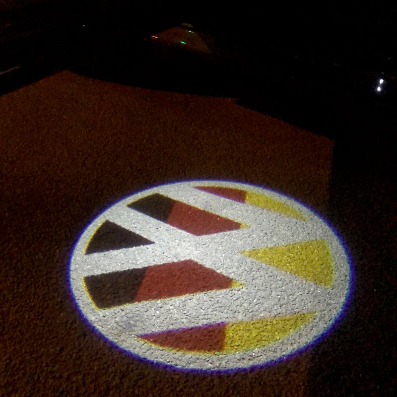 Volkswagen Door lights Logo Nr. 08 (quantità 1 = 2 pellicole logo / 2 luci porta)