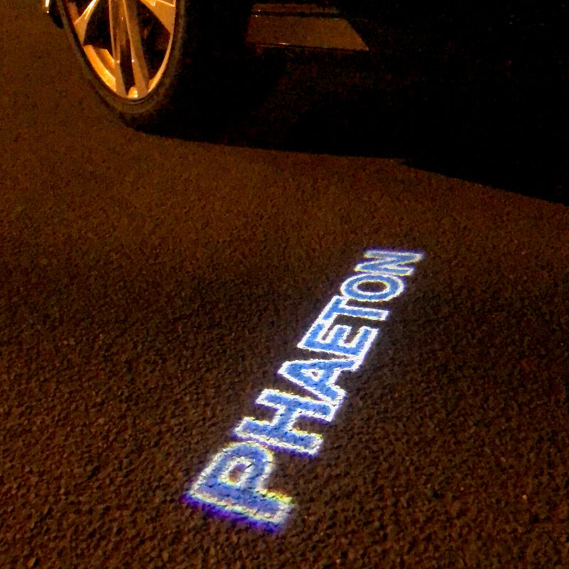 Volkswagen Door allume le logo PHAETON n° 72 (quantité 1 = 2 Logo Films /2 par lumières)