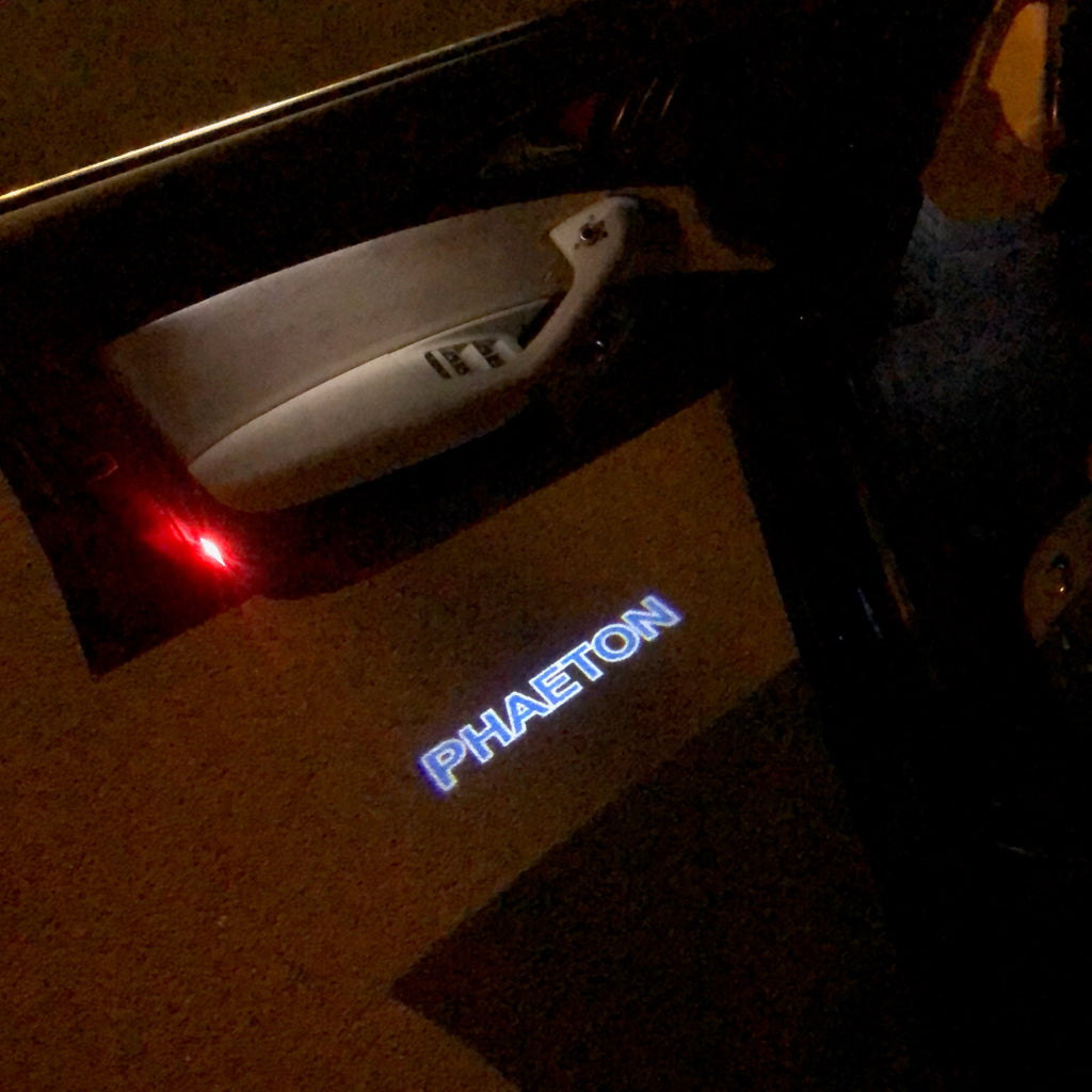 Volkswagen Türleuchten PHAETON Logo Nr. 72 (Menge 1 = 2 Logofolien /2 von Leuchten)