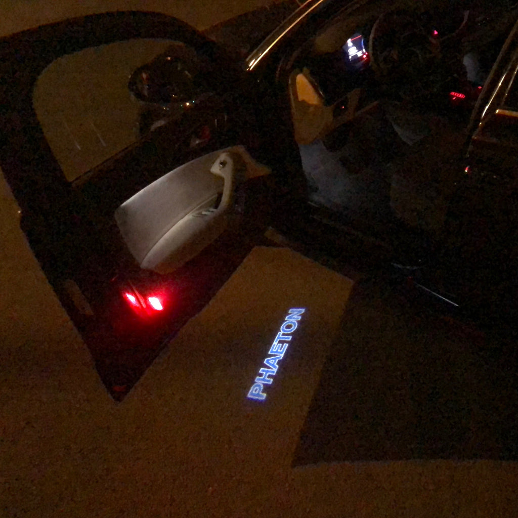 Volkswagen Türleuchten PHAETON Logo Nr. 72 (Menge 1 = 2 Logofolien /2 von Leuchten)