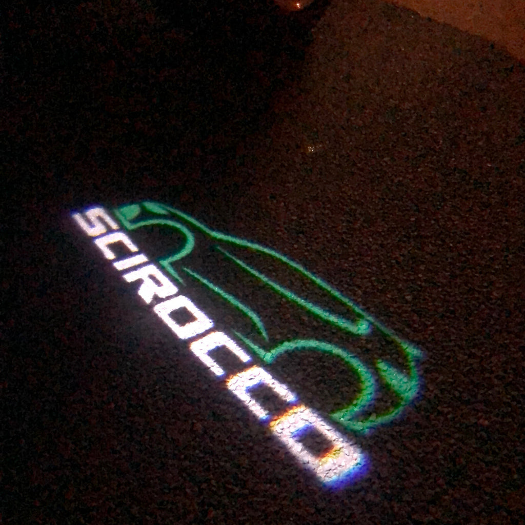 Feux de porte Volkswagen SCIROCCO Logo Nr. 62 (quantité 1 = 2 films de logo / 2 lumières de porte