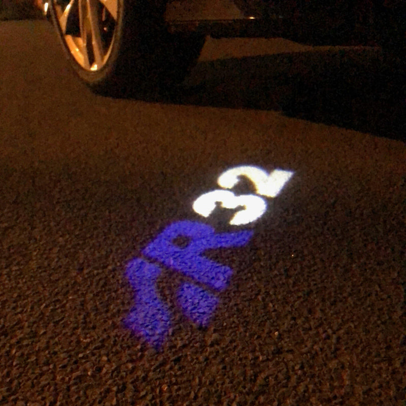 Volkswagen Door lights  R32  Logo  Nr. 301 ( quantity 1 = 2 logo film / 2 door lights)