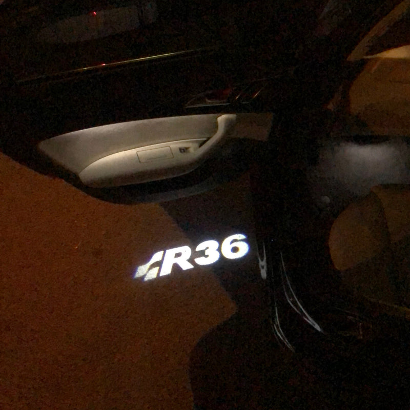 Volkswagen Door lights R36 Logo  Nr.23   (quantity 1 = 2 Logo Films /2 door lights）