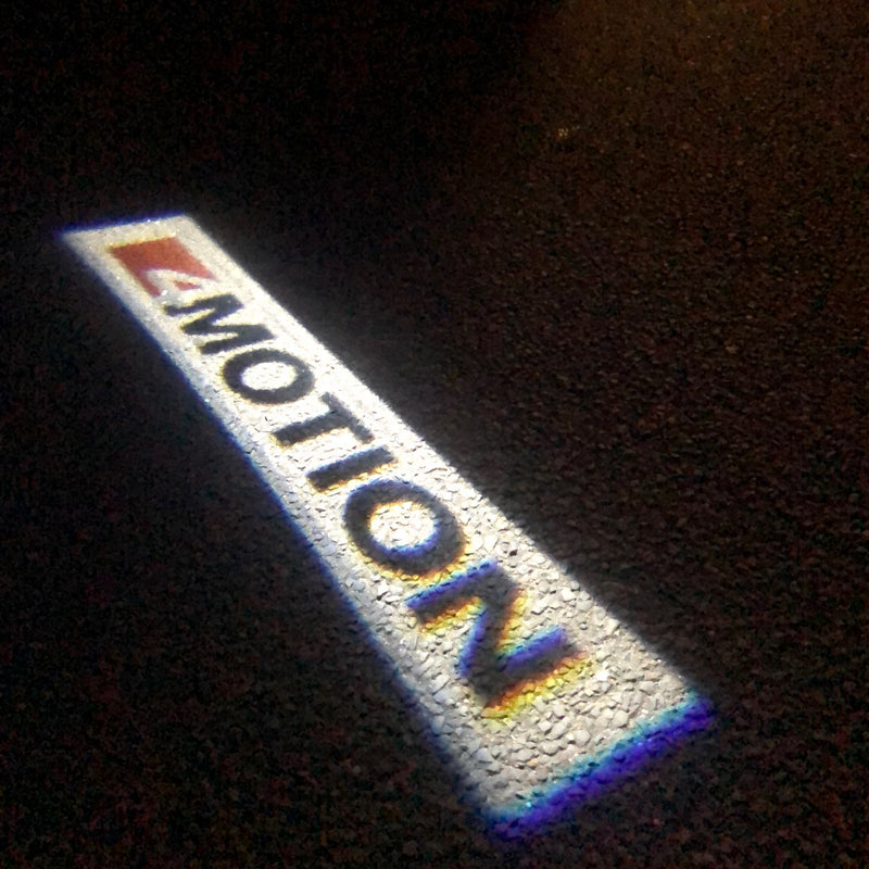 Volkswagen Door lights 4 MOTION Logo  Nr. 41  ( quantity 1 = 2 Logo Film / 2 door lights)